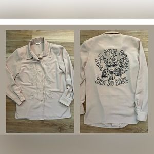 Vintage Daxon Upcycled Embroidered Blouse 10